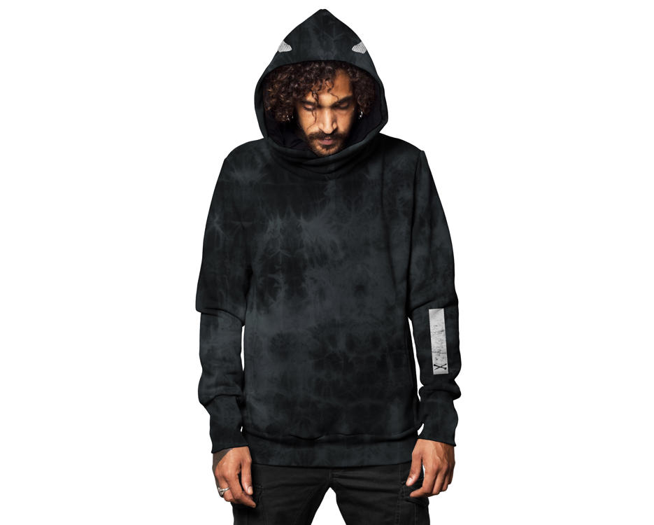 Urban style Twizy black hoodie for men 